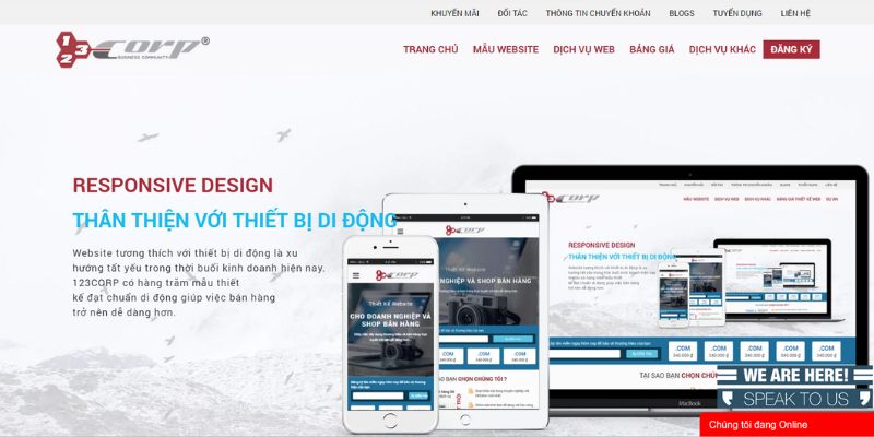 123Corp - Công ty thiết kế website uy tín ở Sài Gòn