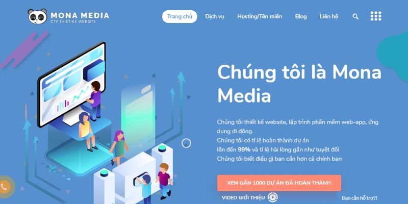  Mona media - Công ty thiết kế website hàng đầu Việt Nam